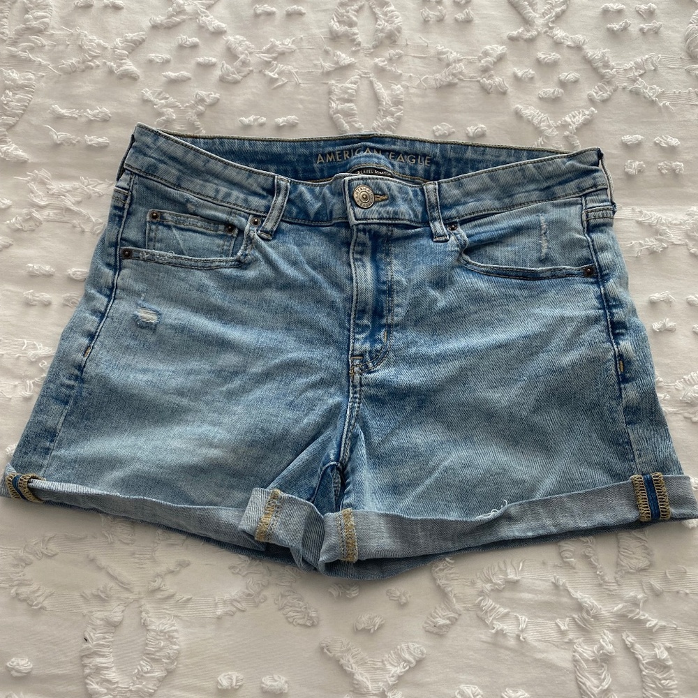 American Eagle Women's Midi Denim Short